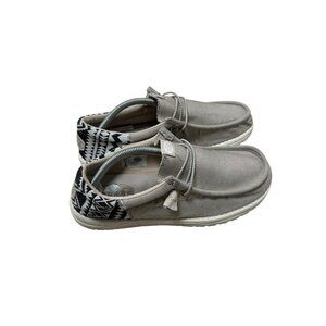 Hey Dude Wally Funk Jacquard Bungee Grey Gray Size 12 Mens Sneakers Shoes
